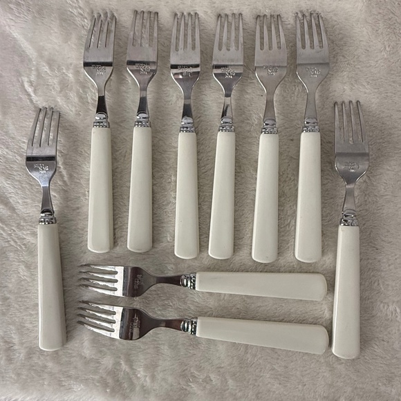 Lot of 10 Floral Dinner Forks by Studio Nova Garden Bloom Flatware Collection - Picture 2 of 5